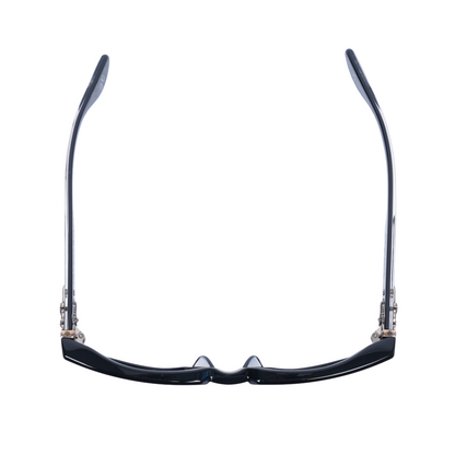 CHROME HEARTS GLOSSY BOX OFFICER SUNGLASSES WITH DIAMOND