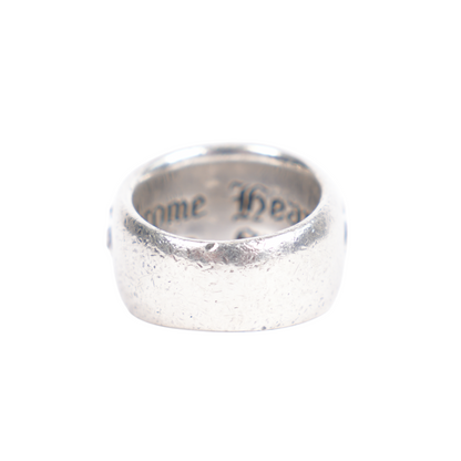 CHROME HEARTS FLORAL CROSS RING