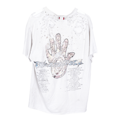 THRASHED LOLLAPALOOZA '94 WHITE T-SHIRT