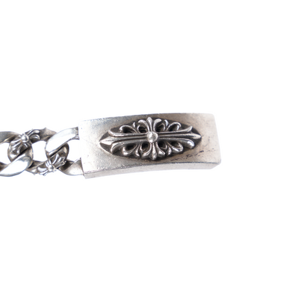 CHROME HEARTS FLORAL ID FANCY LINK BRACELET