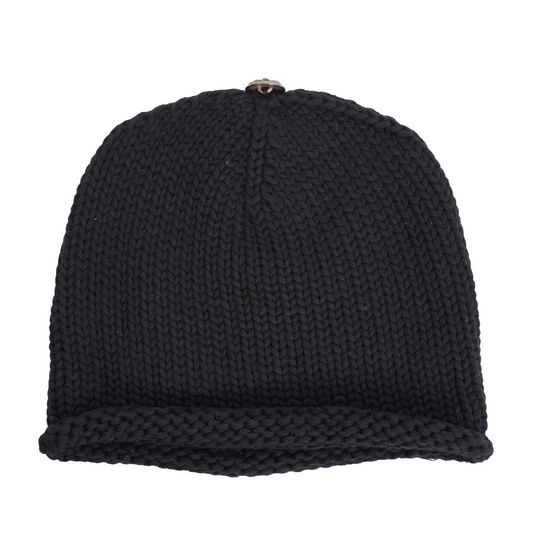 CHROME HEARTS BLACK PATCH BEANIE