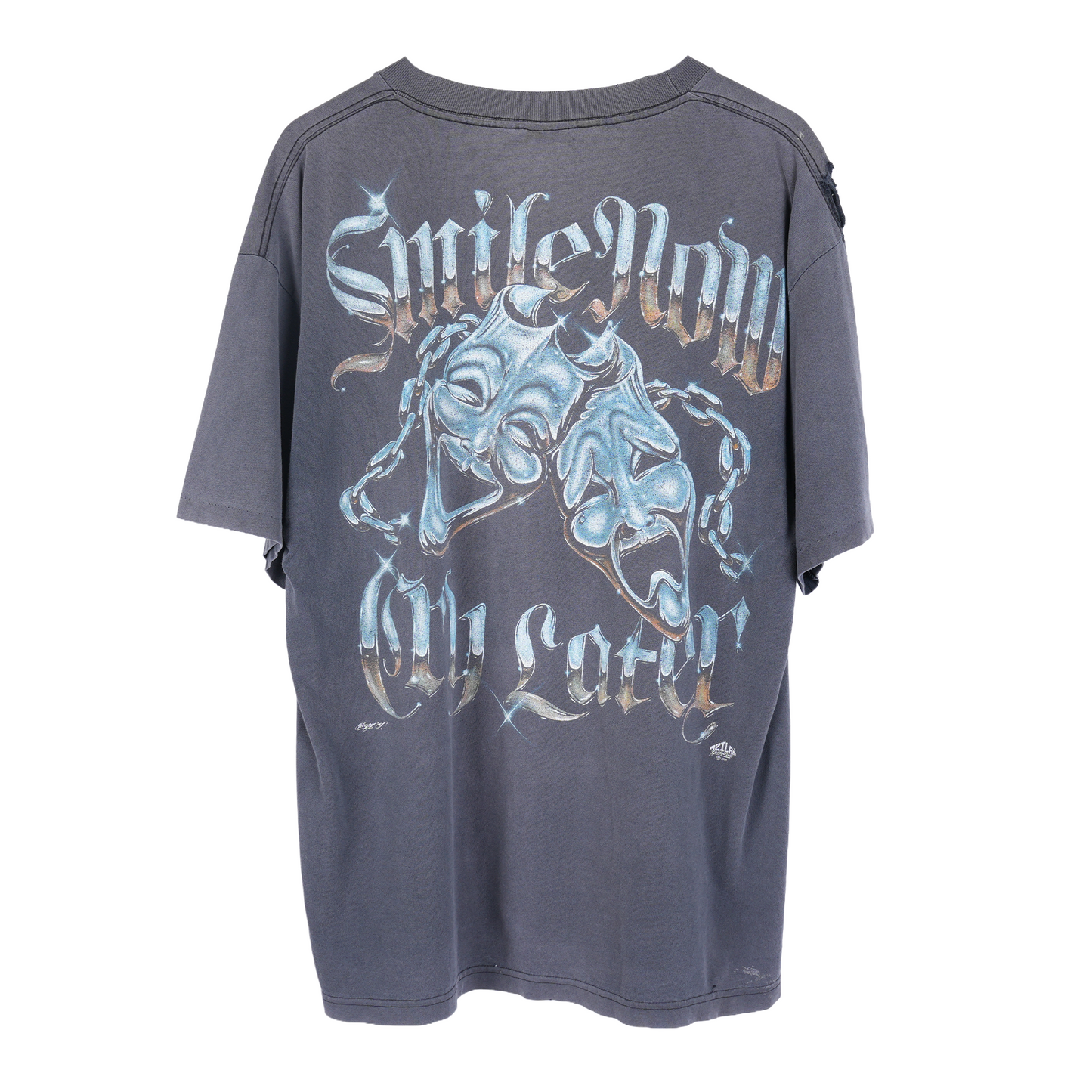 VINTAGE THRASHED SMILE NOW CRY LATER TEE