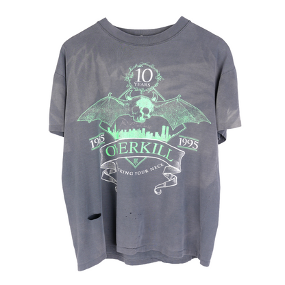 VINTAGE OVERKILL 'WRECKING YOUR NECK' 10 YEAR ANNIVERSARY TEE