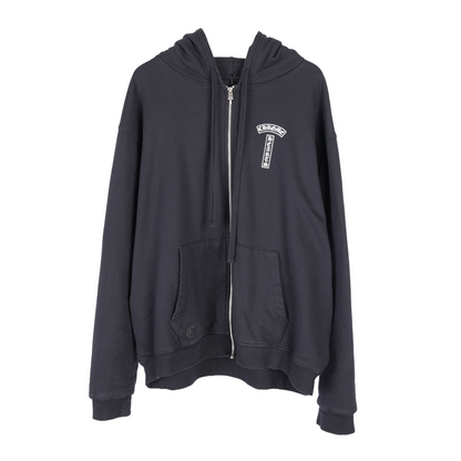 CHROME HEARTS T BAR LOGO DAGGER ZIP UP HOODIE