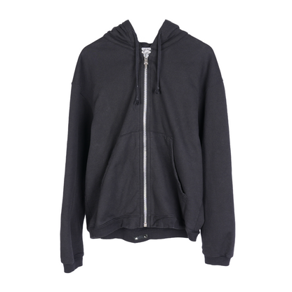 CHROME HEARTS VINTAGE Leather Horse Shoe Patch Zip Up Hoodie
