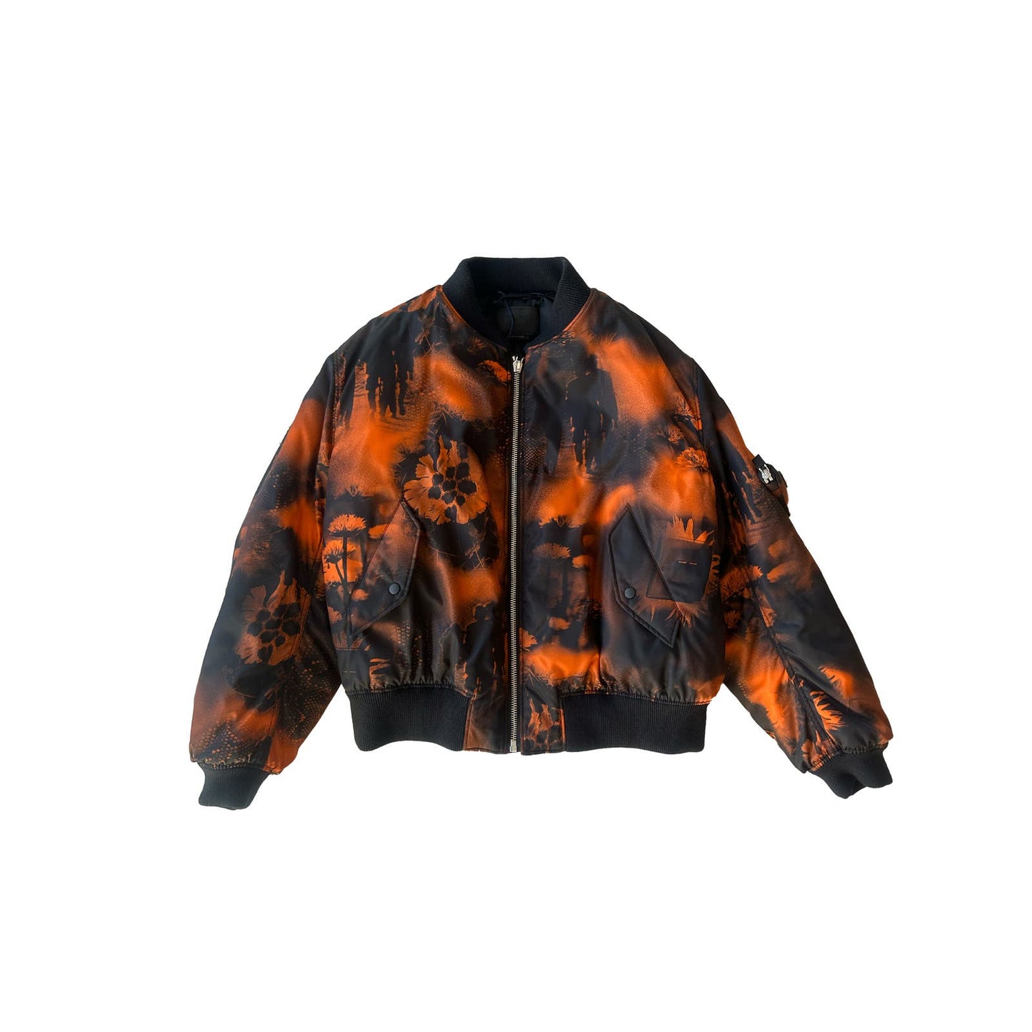 PRADA x RAF SIMONS RE-NYLON SS22 BOMBER JACKET ORANGE