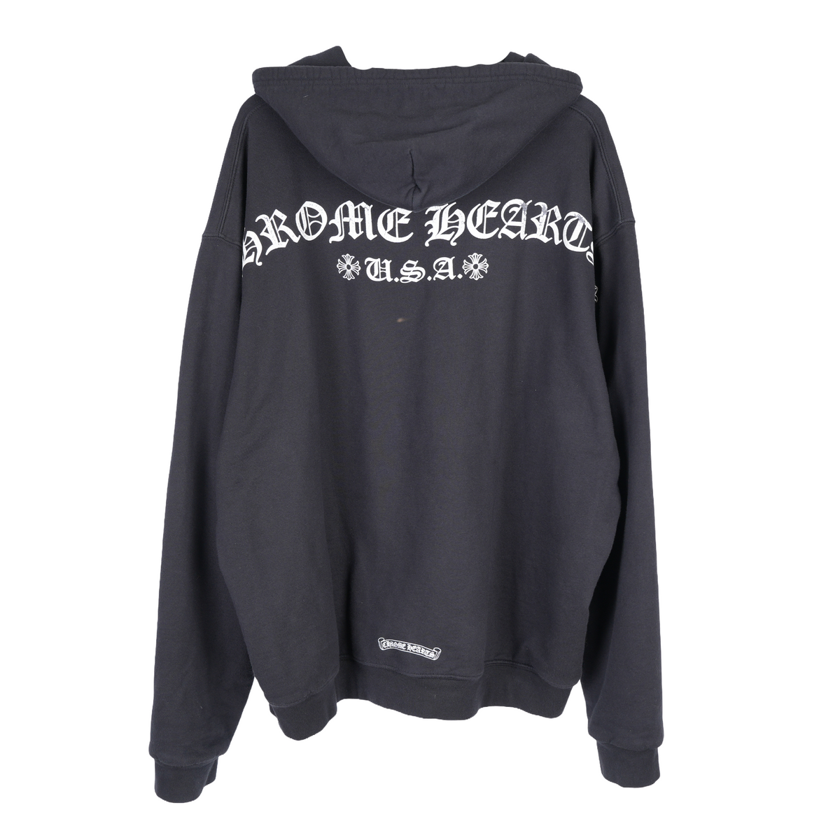 CHROME HEARTS T BAR LOGO DAGGER ZIP UP HOODIE