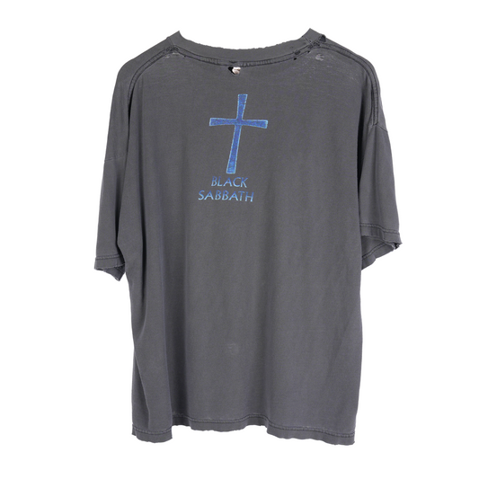 VINTAGE FADED BLACK SABBATH CROSS TEE