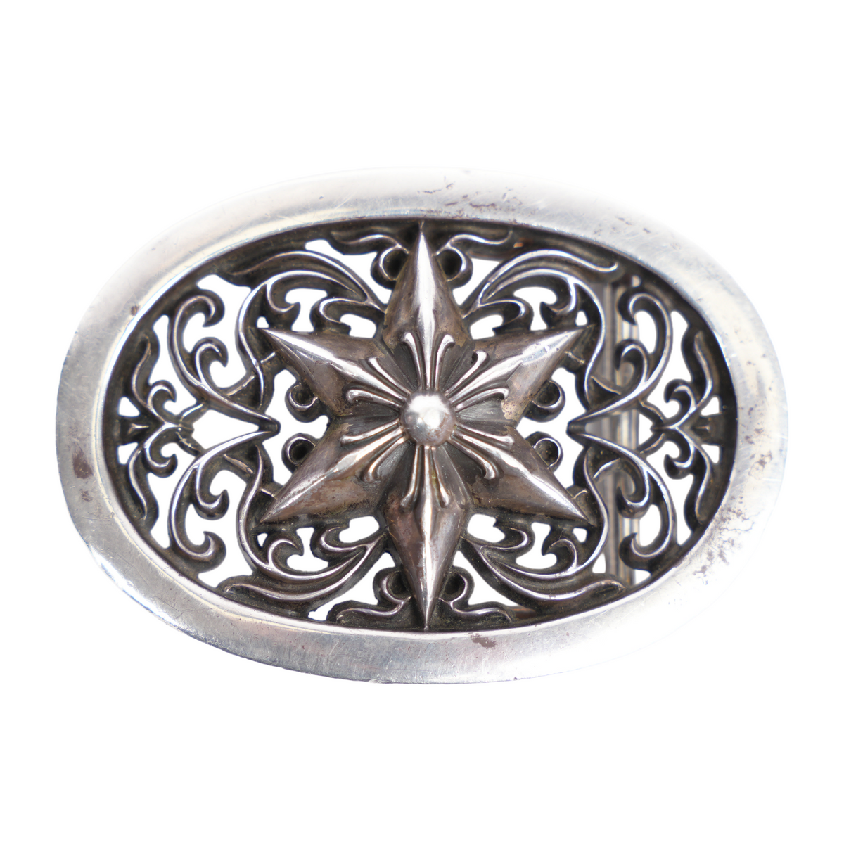 CHROME HEARTS STAR OVAL BUCKLE