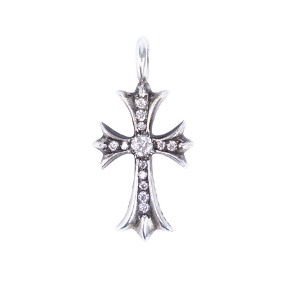 CHROME HEARTS DIAMOND TINY CROSS
