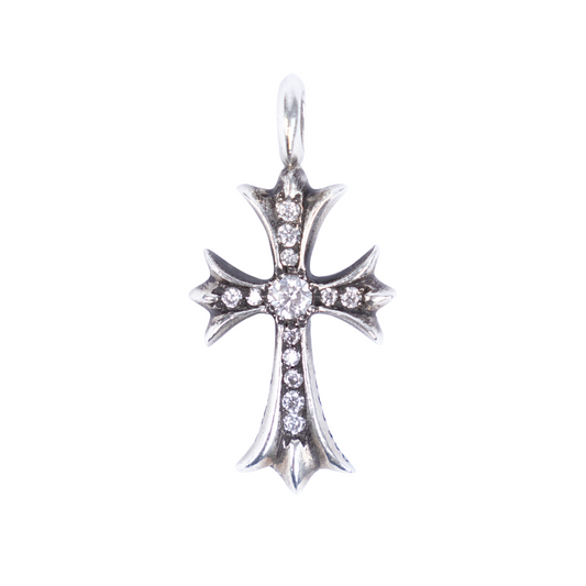 CHROME HEARTS DIAMOND TINY CROSS