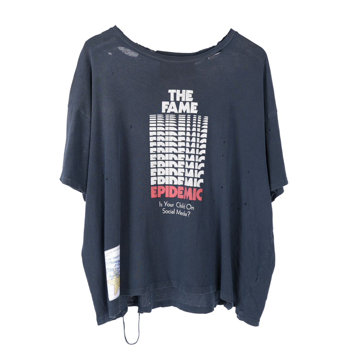 PALY HOLLYWOOD 'THE FAME EPIDEMIC' DISTRESSED TEE