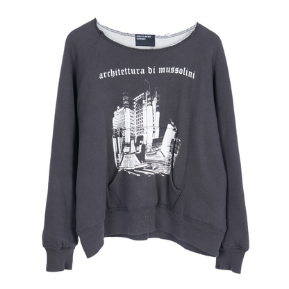 ERD Architettura Di Mussolini Cut Off Crewneck