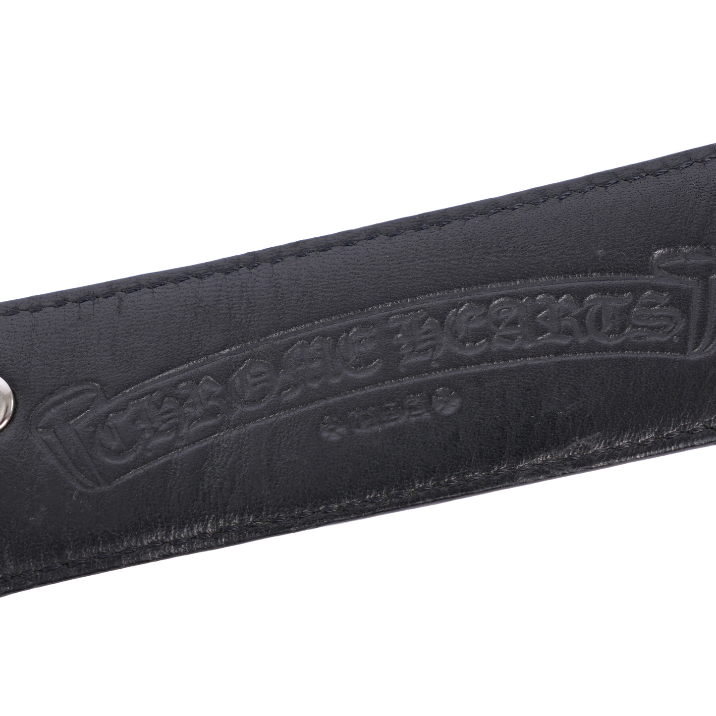 CHROME HEARTS CROSS STUDDED BELT STRAP SIZE 38