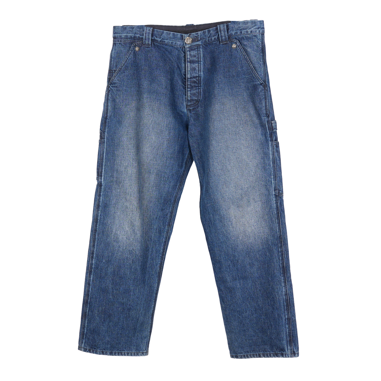 CHROME HEARTS BLUE TURBO DIESEL BAGGY JEANS