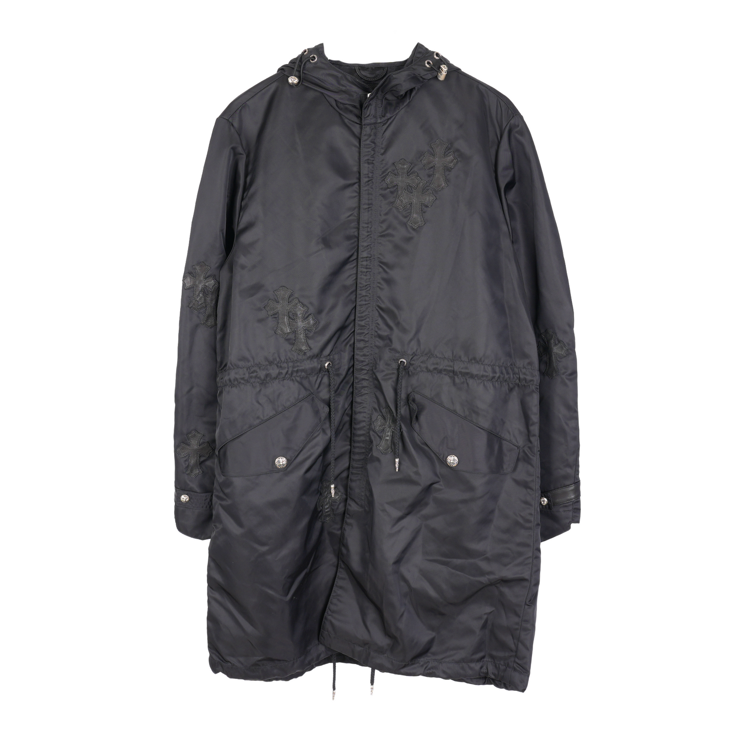 CHROME HEARTS BLACK PATCH RAIN COAT