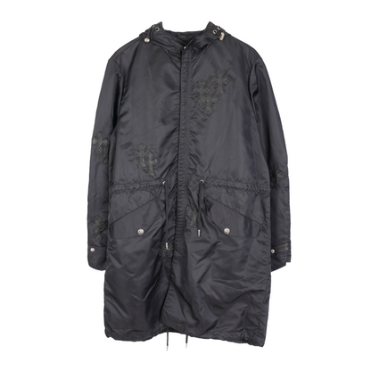 CHROME HEARTS BLACK PATCH RAIN COAT