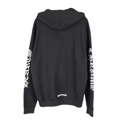 CHROME HEARTS SCROLL LOGO DAGGER ZIP UP HOODIE