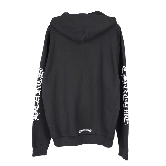 CHROME HEARTS SCROLL LOGO DAGGER ZIP UP HOODIE