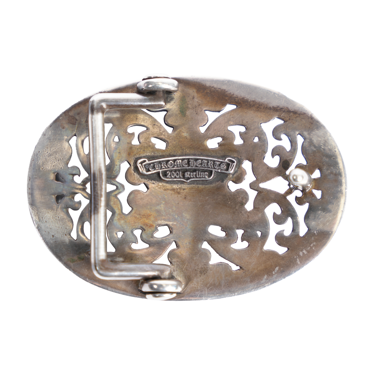 CHROME HEARTS STAR OVAL BUCKLE