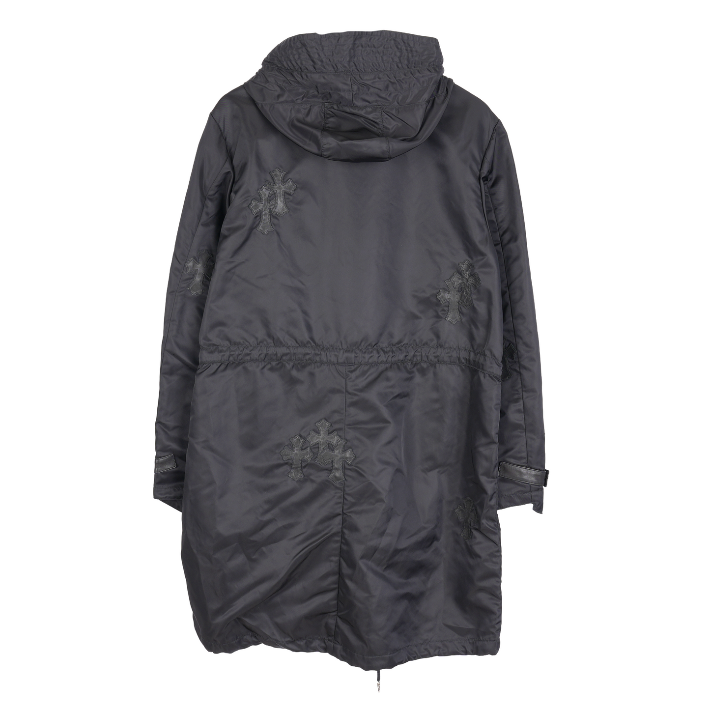 CHROME HEARTS BLACK PATCH RAIN COAT
