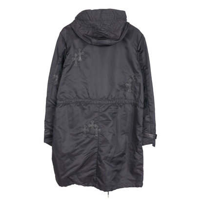 CHROME HEARTS BLACK PATCH RAIN COAT