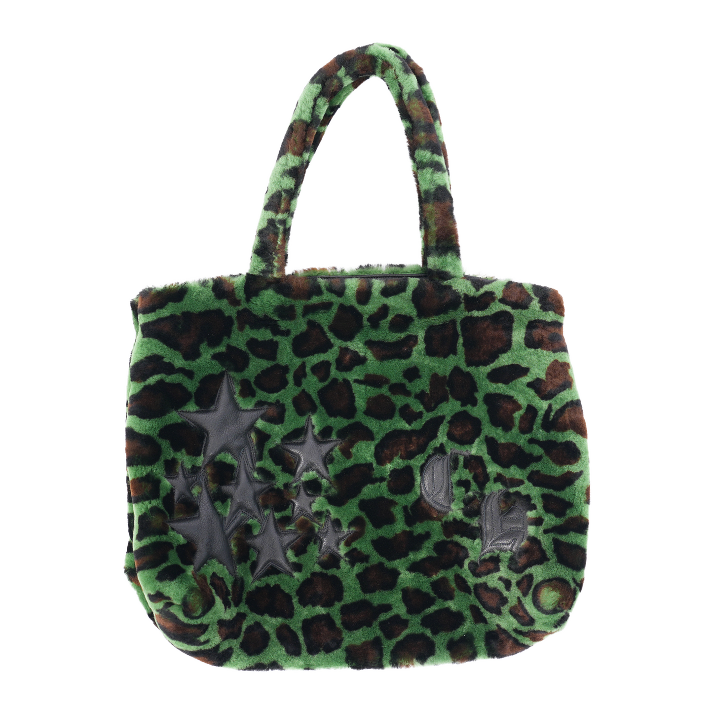 CHROME HEARTS GREEN CHEETAH TOTE BAG