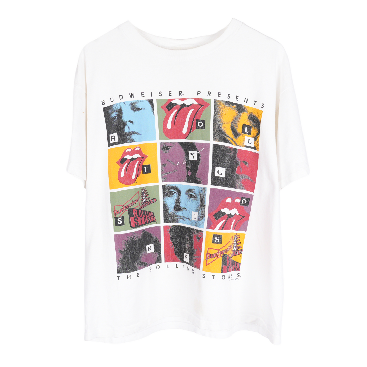 VINTAGE ROLLING STONES BUDWEISER PRESENTS TEE