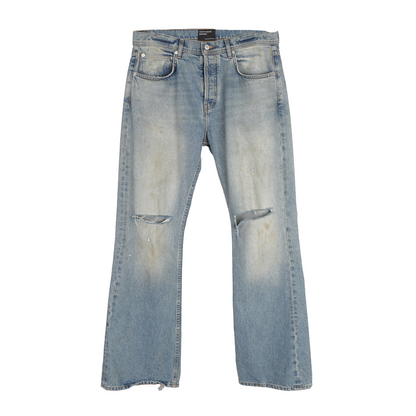 ENFANTS RICHES DÉPRIMÉS ERD WIDER LEG FLARED DISTRESSED DENIM