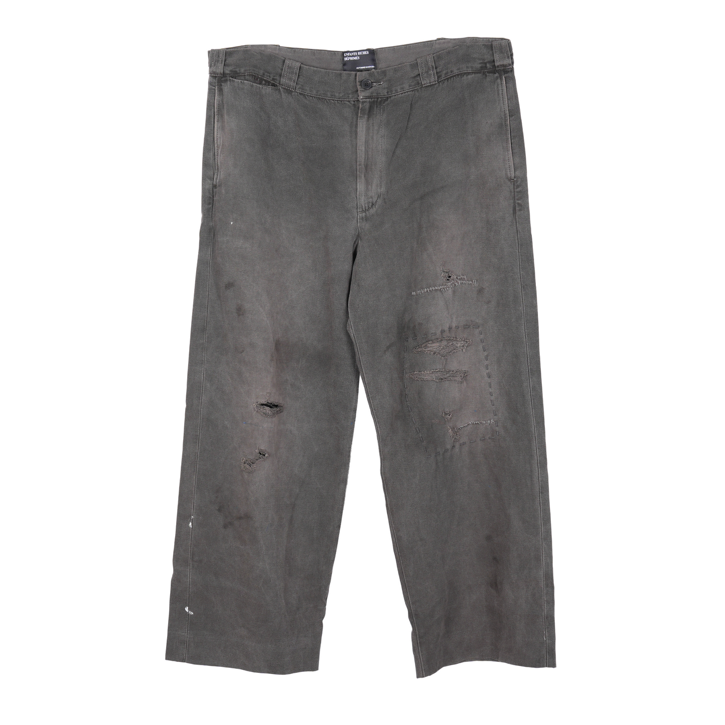 ERD Soso's Repaired Faded Black Trousers