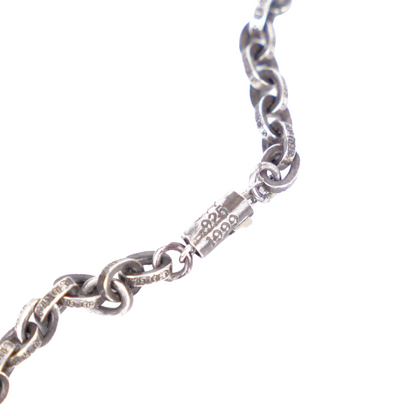 CHROME HEARTS SILVER PAPER CHAIN NECKLACE