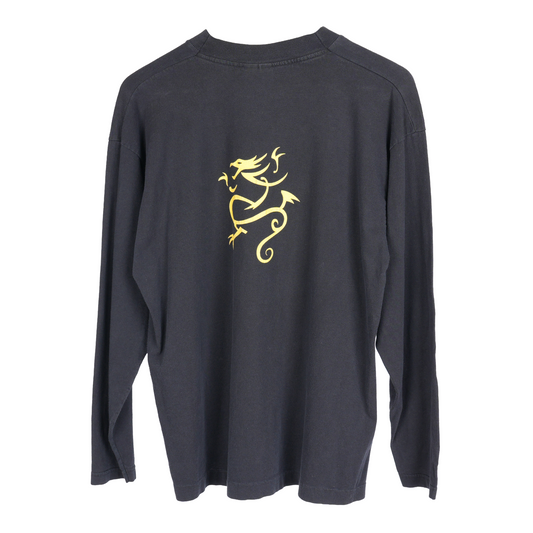 VINTAGE SICK OF IT ALL NEW YORK HARDCORE LONG SLEEVE TEE YELLOW