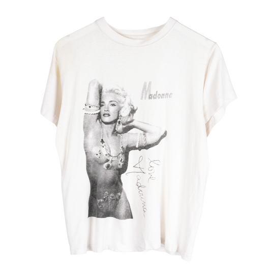VINTAGE WHITE LOVE MADONNA TEE