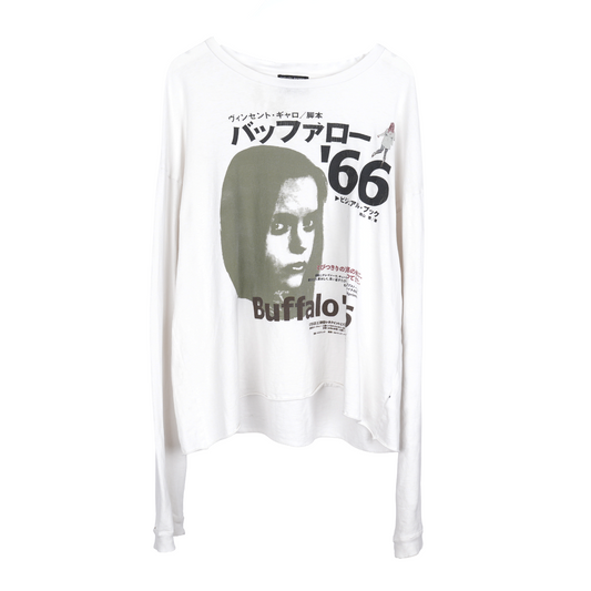ERD WHITE BUFFALO 66 WHITE LONG SLEEVE T-SHIRT