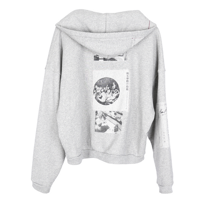 ERD GREY ASSEMBLAGE HOODIE