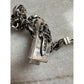 Chrome Hearts Silver Fancy Link Dagger Bracelet Pave Diamond