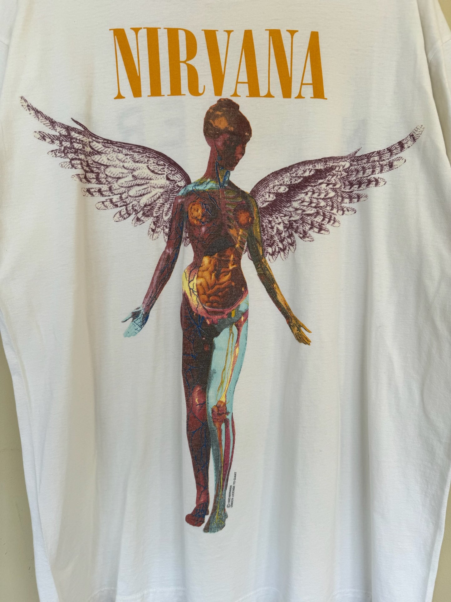 VINTAGE ORIGINAL NIRVANA IN UTERO BAND TEE