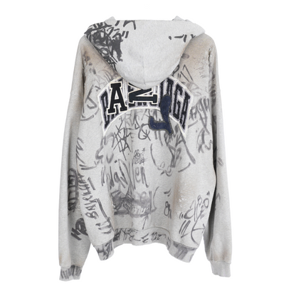BALENCIAGA GRAY SKATER HOODIE