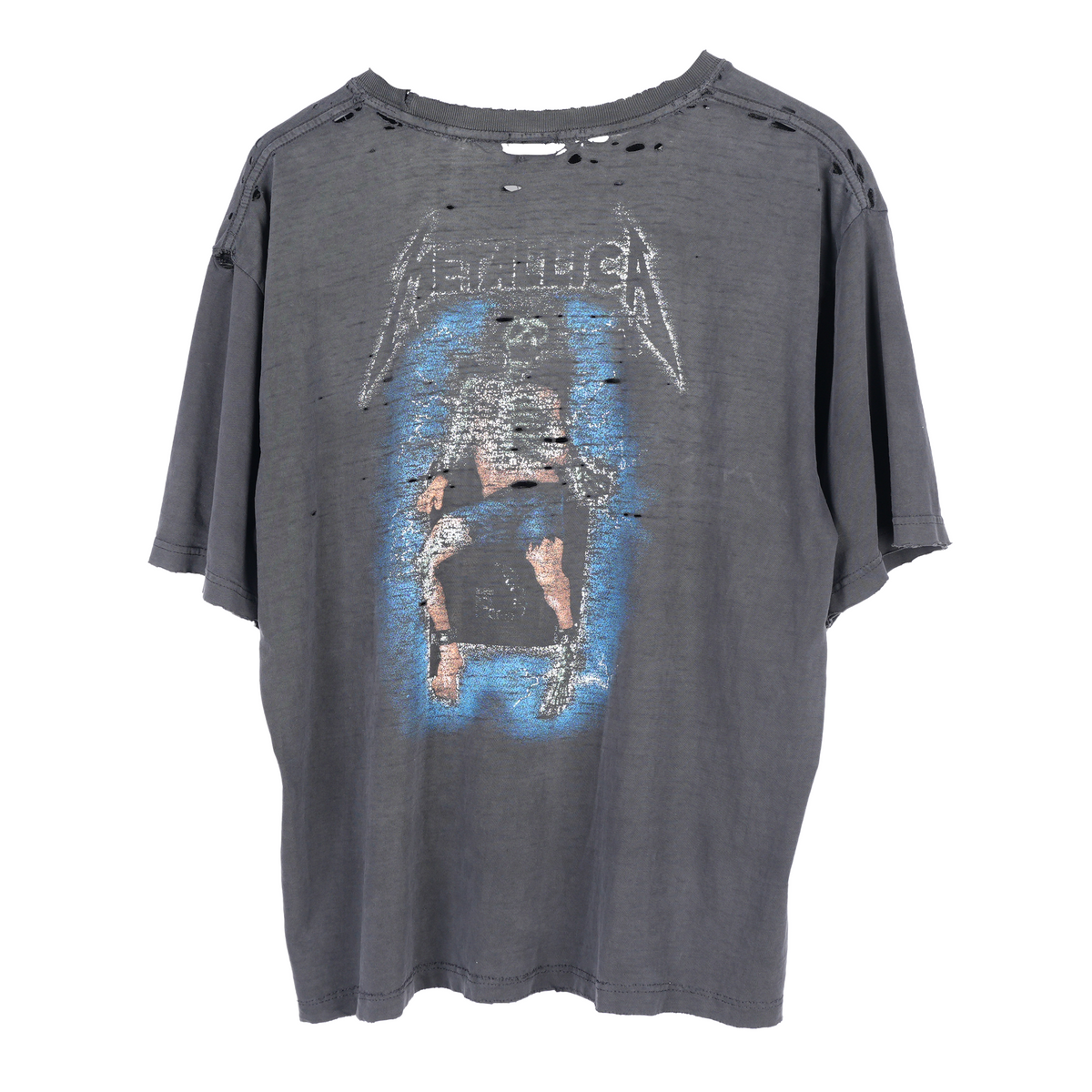 VINTAGE THRASHED METALLICA RIDE THE LIGHTNING TEE