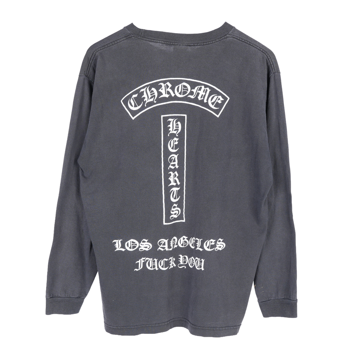 CHROME HEARTS FADED VINTAGE LOS ANGELES T BAR LONG SLEEVE