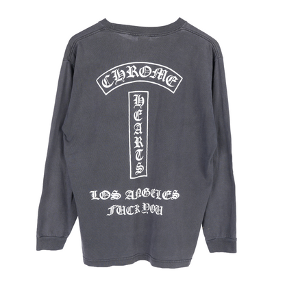 CHROME HEARTS FADED VINTAGE LOS ANGELES T BAR LONG SLEEVE