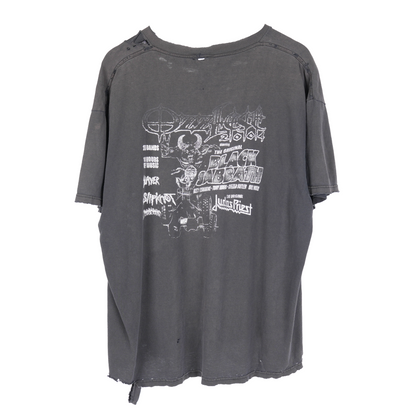 VINTAGE BLACK DISTRESSED OZZFEST 2004 TEE