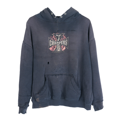VINTAGE REPAIRED WCC WEST COAST CHOPPERS HOODIE