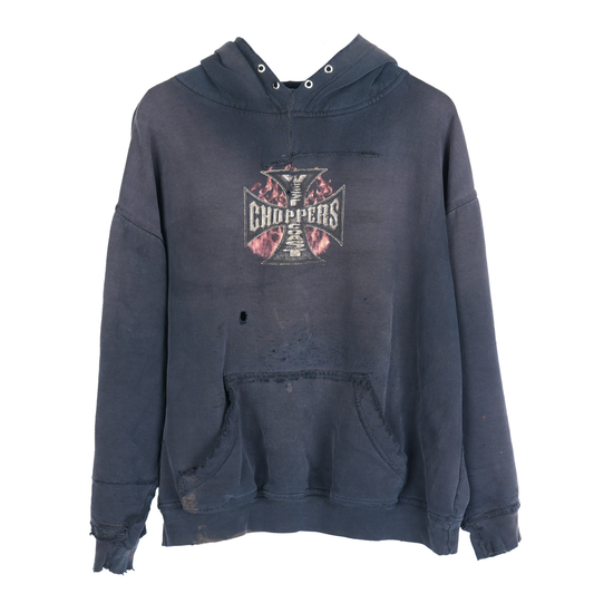 VINTAGE REPAIRED WCC WEST COAST CHOPPERS HOODIE