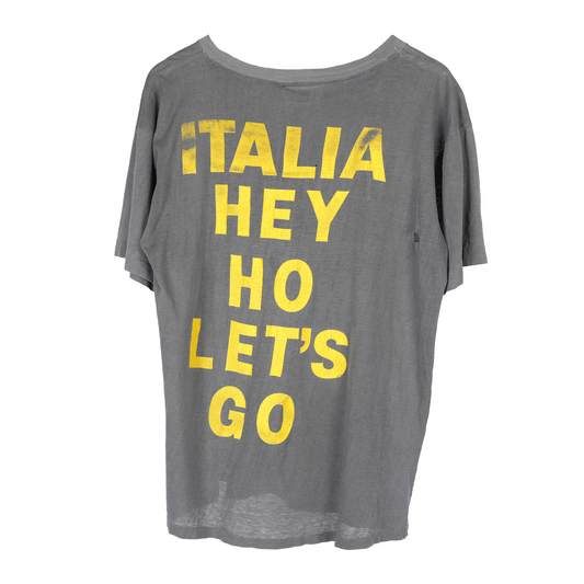VINTAGE FADED RAMONES 'ITALIA HI HO LET'S GO' TEE 1988