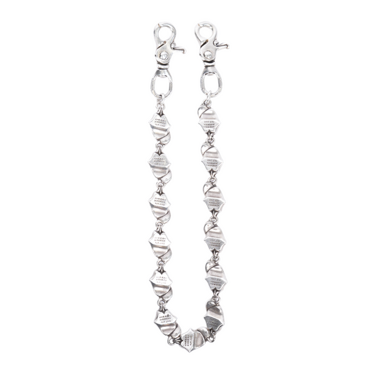 CHROME HEARTS ROLLING STONES DOUBLE LOBSTER 13 LINK WALLET CHAIN