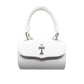 CHROME HEARTS CH WHITE RHODIUM DOC ADAMS HANDBAG PURSE