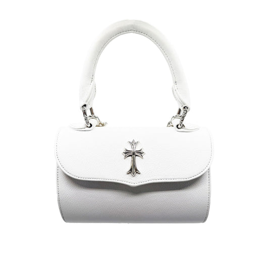 CHROME HEARTS CH WHITE RHODIUM DOC ADAMS HANDBAG PURSE