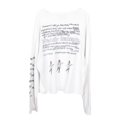 ERD WHITE BUFFALO 66 WHITE LONG SLEEVE T-SHIRT