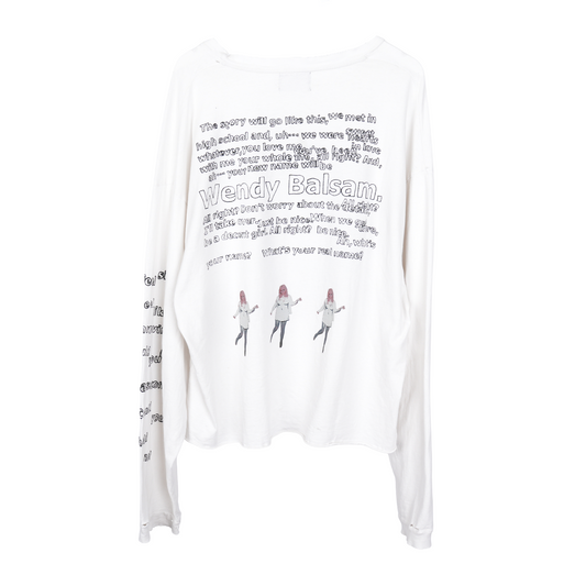 ERD WHITE BUFFALO 66 WHITE LONG SLEEVE T-SHIRT